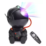 Proiector Star Night cu telecomanda - ASTRONAUT - negru