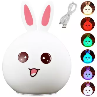 Vecină LED pentru copii RABBIT + cablu USB