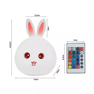 Vecină LED pentru copii RABBIT + cablu USB