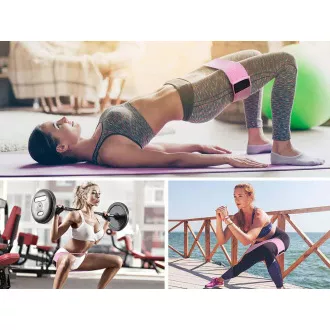 Set de 3 elastice pentru exerciții de rezistență, 5-20 kg