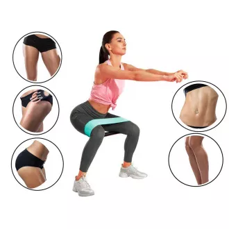 Set de 3 elastice pentru exerciții de rezistență, 5-20 kg