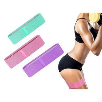 Set de 3 elastice pentru exerciții de rezistență, 5-20 kg