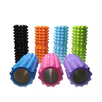 Role de masaj fitness ROLLER YOGA 32x13cm, negru