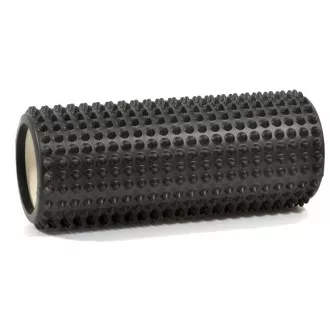 Cilindru de masaj fitness cu vârfuri mici ENERO FIT 33x14cm, negru Cilindru de masaj fitness cu vârfuri mici ENERO FIT 33x14cm, negru