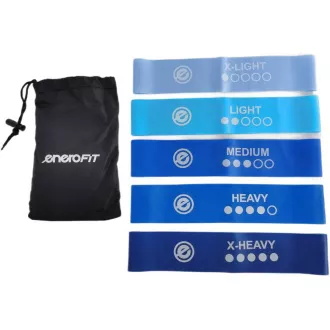 Set de cauciuc de rezistență pentru exerciții fizice 5in1 ENERO FIT