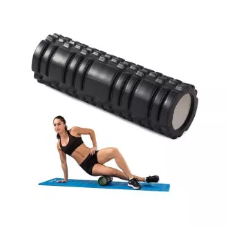 Rolă de masaj fitness 30x10 cm, Neagră