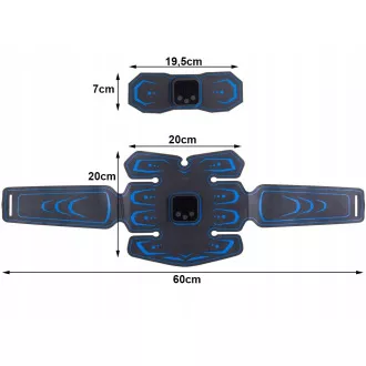 Electrostimulator pentru muschii abdominali 3x EMS + controler