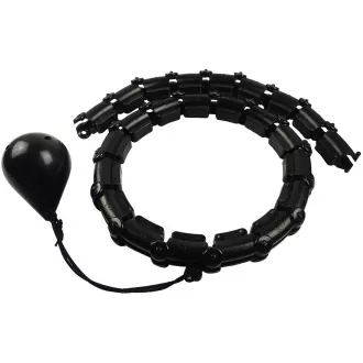 Hula Hop de masaj ENERO FIT cu greutăți, 115 cm, negru Hula Hop de masaj ENERO FIT cu greutăți, 115 cm, negru