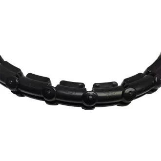 Hula Hop de masaj ENERO FIT cu greutăți, 115 cm, negru Hula Hop de masaj ENERO FIT cu greutăți, 115 cm, negru