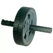 Roata dublă de exerciții EB FIT, negru-gri
