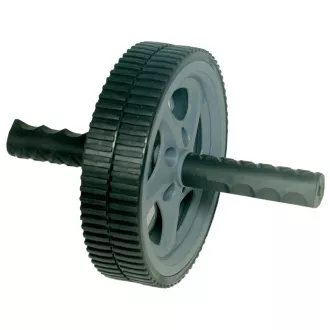 Roata dublă de exerciții EB FIT, negru-gri