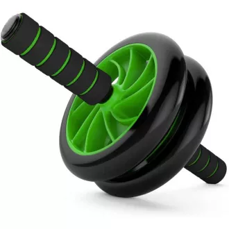Roată de fitness RX-156 cu tampon, verde