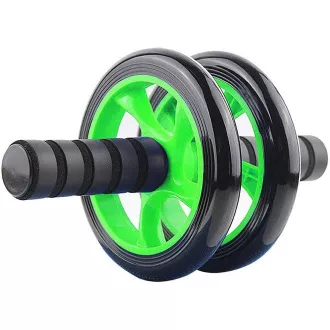 Roată de fitness RX-156 cu tampon, verde