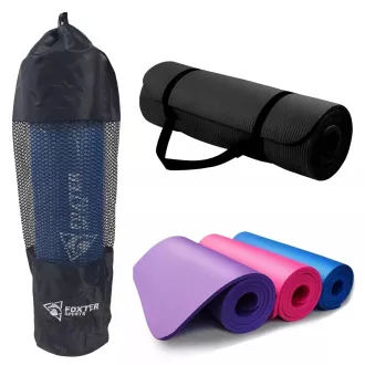 Covoraș de exerciții - YOGA PREMIUM 185x61x1,2 cm, roșu