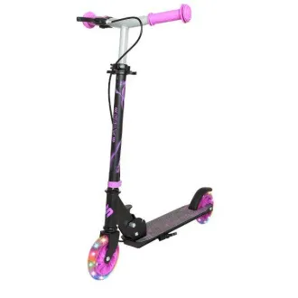 Trotinetă pentru copii Story Play cu frână de mână, roți LED, violet - Despachetat Trotinetă pentru copii Story Play cu frână de mână, roți LED, violet - Despachetat