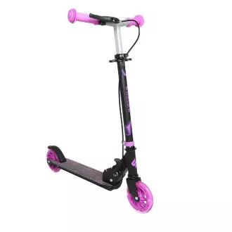 Trotinetă pentru copii Story Play cu frână de mână, roți LED, violet