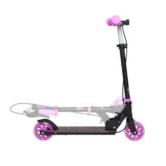 Trotinetă pentru copii Story Play cu frână de mână, roți LED, violet - Despachetat Trotinetă pentru copii Story Play cu frână de mână, roți LED, violet - Despachetat