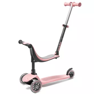 Trotinetă cu trei roți Cariboo Twist 3in1 cu roți cu LED-uri, roz Trotinetă cu trei roți Cariboo Twist 3in1 cu roți cu LED-uri, roz