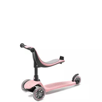 Trotinetă cu trei roți Cariboo Twist 3in1 cu roți cu LED-uri, roz Trotinetă cu trei roți Cariboo Twist 3in1 cu roți cu LED-uri, roz