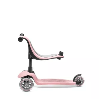 Trotinetă cu trei roți Cariboo Twist 3in1 cu roți cu LED-uri, roz Trotinetă cu trei roți Cariboo Twist 3in1 cu roți cu LED-uri, roz