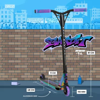 Trotineta freestyle Story Bandit DOS Stunt, Neon Trotineta freestyle Story Bandit DOS Stunt, Neon