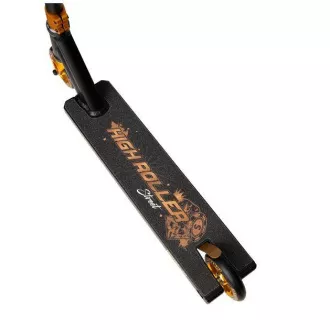 Trotinetă Story High Roller Stunt Freestyle, Negru-Auriu Trotinetă Story High Roller Stunt Freestyle, Negru-Auriu