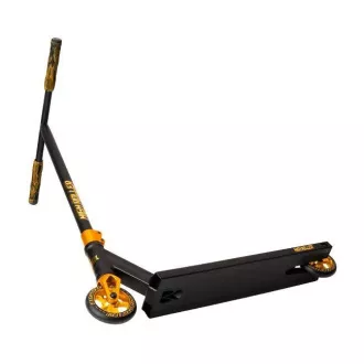 Trotinetă Story High Roller Stunt Freestyle, Negru-Auriu Trotinetă Story High Roller Stunt Freestyle, Negru-Auriu