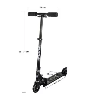 Scuter pliabil Story Flow, negru