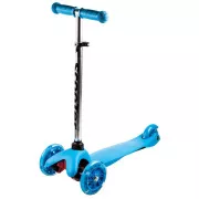 MINI SCOOTER trotinetă cu trei roți cu roți strălucitoare, albastru