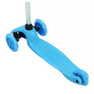 MINI SCOOTER trotinetă cu trei roți cu roți strălucitoare, albastru