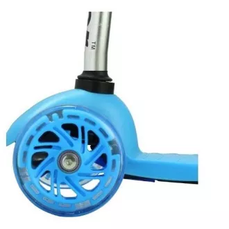 MINI SCOOTER trotinetă cu trei roți cu roți strălucitoare, albastru