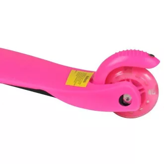MINI SCOOTER trotinetă cu trei roți cu roți strălucitoare, roz