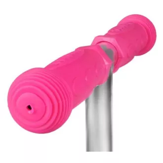 MINI SCOOTER trotinetă cu trei roți cu roți strălucitoare, roz