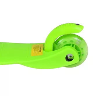 MINI SCOOTER trotinetă cu trei roți cu roți strălucitoare, verde