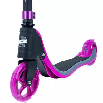 Trotineta pentru copii Story Flow Light Kids cu roti luminoase, roz