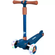 Trotineta cu trei roti pentru copii Story Mini Friends cu roti trotinete LED, albastra