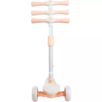 Trotineta cu trei roti pentru copii Story Mini Friends cu roti trotinete LED, alb