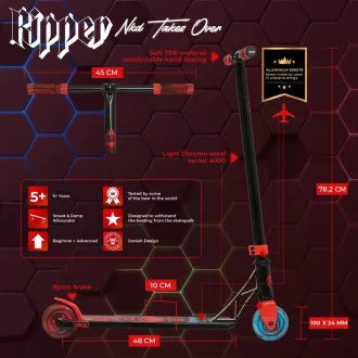 Trotinetă freestyle NKD Ripper Roșu Trotinetă freestyle NKD Ripper Roșu