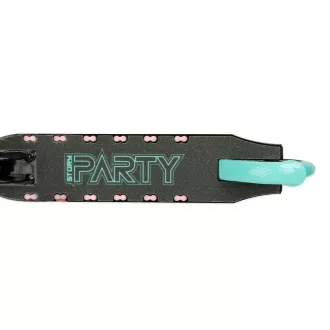 Trotinetă pentru copii cu lumină Story Party și placă LED, neagră