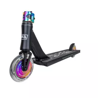 Trotinetă freestyle NKD Diesel Stunt, Negru-curcubeu