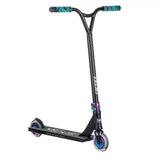 Trotinetă freestyle NKD Diesel Stunt, Negru-curcubeu