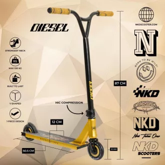Scuter Freestyle NKD Diesel, Aur Scuter Freestyle NKD Diesel, Aur