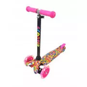 MINI SCOOTER scuter cu trei roți cu roți strălucitoare, BONBON
