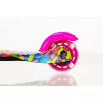 MINI SCOOTER scuter cu trei roți cu roți strălucitoare, BONBON