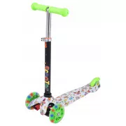 Trotineta cu trei roti MINI SCOOTER cu roti luminoase, Fluturi