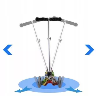 Trotineta cu trei roti MINI SCOOTER cu roti luminoase, Fluturi