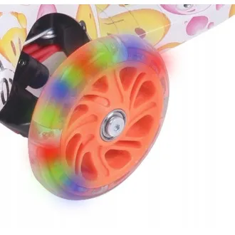 MINI SCOOTER cu trei roți cu roți luminoase, EMOJI - Despachetat