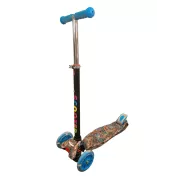 Trotinetă cu trei roți MAXI SCOOTER cu roți luminoase, BLUE DRAGON
