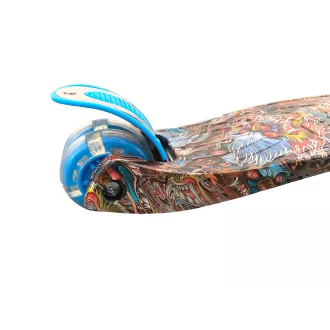 Trotinetă cu trei roți MAXI SCOOTER cu roți luminoase, BLUE DRAGON