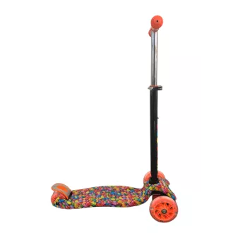 Scuter cu trei roți MAXI SCOOTER cu roți luminoase, BONBON sau